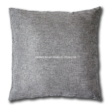 Metallic Silver 50X50cm Linen Coussin avec Zip Invisible (A21002)